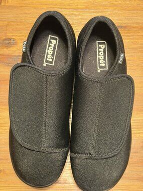 Propet Cush N Foot WO206 Slipper Casual Shoe Size 11 W Black BRAND NEW!